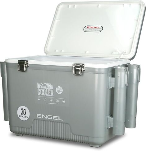 ENGEL Live Bait Cooler PRO for Fishing - Portable Minnow and Bait Bucket with Lithium-Ion Rechargeable Aerator in Kuwait