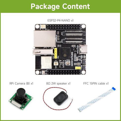 Waveshare ESP32-P4-Nano لوحة تطوير عالية الأداء ، استنادًا إلى شريحة ESP32-P4 مع معالجات RISC-V ثنائية النواة وحزب واحد ، حزمة مع كاميرا RPI (4 عناصر) in Saudi Arabia