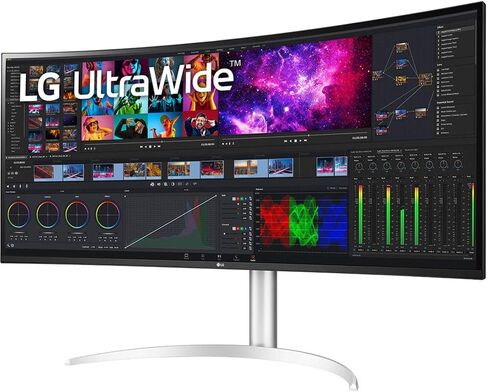 LG 2 X Ultrawide 40WP95C-W (5120 x 2160) 39.7 "21: 9 Curved Freesync 5K2K HDR IPS Monitor (40WP95C-W) + KINING KIT + 2 X USBC Cable + 2 x HDMI Cable in Saudi Arabia