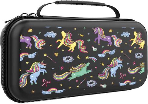 Unicorns Case For Nintendo Switch Cute Girl Aesthetics Switch OLED Console Magical Protective Travel Case for Girls Kids BB2 in Saudi Arabia