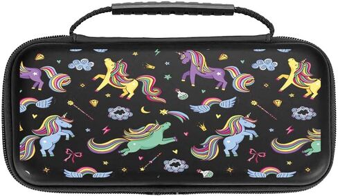 Unicorns Case For Nintendo Switch Cute Girl Aesthetics Switch OLED Console Magical Protective Travel Case for Girls Kids BB2 in Saudi Arabia
