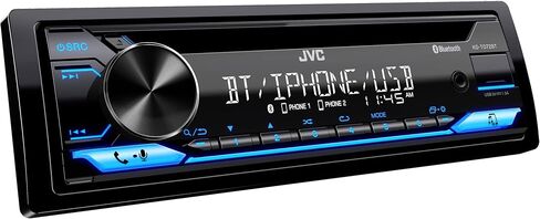جهاز استقبال سيارات JVC KD-TD72BT مع منفذ USB-راديو AM/FM ، CD و MP3 مشغل ، Amazon Alexa تمكين-شاشة مزدوجة LCD المكونة من 13 رقم in Kuwait