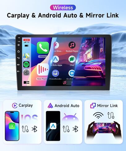 2+64g Android Car Radio Stereo for Chevrolet Aveo LS Sedan 2005-2008 Wireless Carroid Android Auto ، Rimoody 9 '" in Saudi Arabia
