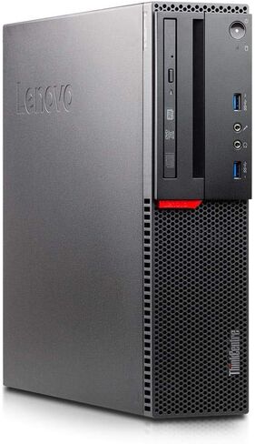Lenovo ThinkCentre M800 SFF Desktop Computer with 24" FHD Monitor, Intel Core i5-6500 3.2GHz, 16GB DDR4 RAM, 512GB SSD, RGB Keyboard and Speakers, WiFi, BT, Windows 11 Pro (Renewed) in Kuwait