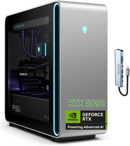Newdell Alien.ware Area 51 STAPTOP GAMING ، Inte.L CORE ULTRA 9 285K- GEFORCE RTX 5090 32GB ، 64GB DDR5 6400 MT/S ، 4TB SSD-1500W PLATINUM POPU ATX12VO PSU ، in Saudi Arabia