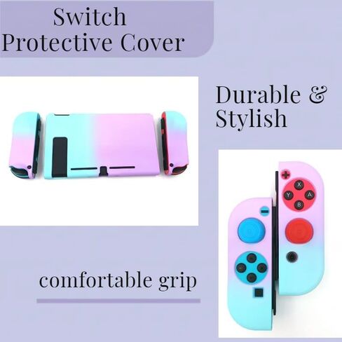 WONDER BAY Switch / Switch OLED Case 17-in-1 Bundle with Carrying Case, Switch Protective Cover, Game Organizer, Screen Protector, Charging Cable and Joy-Con Silicone Sleeves in Saudi Arabia