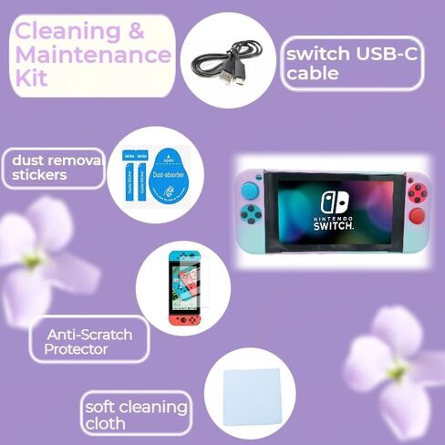 WONDER BAY Switch / Switch OLED Case 17-in-1 Bundle with Carrying Case, Switch Protective Cover, Game Organizer, Screen Protector, Charging Cable and Joy-Con Silicone Sleeves in Saudi Arabia