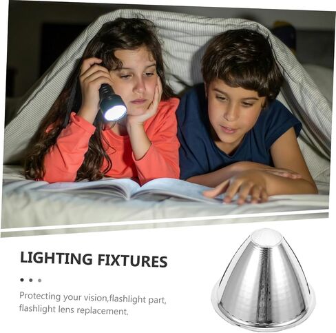 POPETPOP 2pcs Led Flashlight Reflector Cup Portable Lighting Accessory for Outdoor Adventures and Indoor Use Reduces Glare Extends Beam Distance Easy to Carry in Saudi Arabia