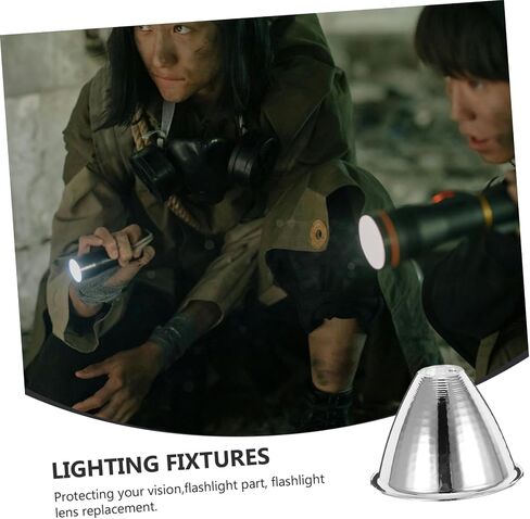 POPETPOP 2pcs Led Flashlight Reflector Cup Portable Lighting Accessory for Outdoor Adventures and Indoor Use Reduces Glare Extends Beam Distance Easy to Carry in Saudi Arabia