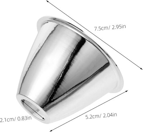 1pcs كوب من مصباح المصباح المعدني للاستخدام في الهواء الطلق كفاءة معززة للضوء ، سهلة التثبيت مناسبة للتخييم والمغامرة الانعكاس الظل الملحق للأضواء الأرضية in Kuwait