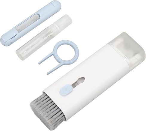 Electronic Cleaner Kit 7 in Multi-Purpose Tool for Keyboards Earphones Laptops Phones Monitors and PCs with Deep Crevice Brush Removable Microfiber Cloth and Key Puller in Saudi Arabia