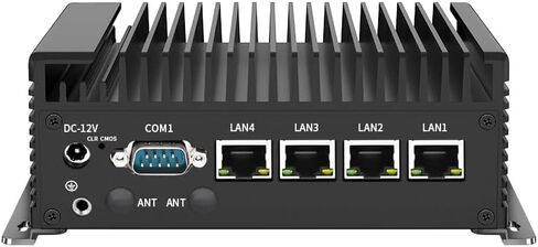 Industrial Mini PC, Fanless Mini PC N100 (4C/4T,3.4GHz),4K 2HD/USB3.0/Win 11, Mini Desktop Computer Quad 2.5G LAN,WiFi/4G,EDP,2 RS232(Support RS485),Router Netgate for Home/Business NO RAM NO SSD in Saudi Arabia