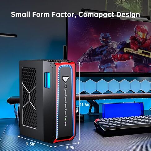 MSECORE MINI Gaming PC COLDING COLDING ، 13th Gen Core I9-13900F مع 64G DDR5 RAM 2T PCIE4.0 SSD كمبيوتر سطح المكتب ، RTX4070S 12G ، 8K ، 1*HDMI ، 3*DisplayPort ، Optical ، WIFI 6E ، Windows 11 Pro in Kuwait