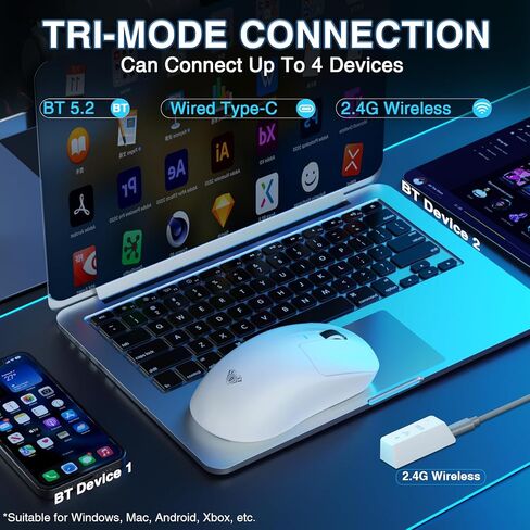 AULA Wireless Keyboard and Mouse Combo, F99 Pro Mechanical Keyboard SC680 Wireless Mouse in Saudi Arabia