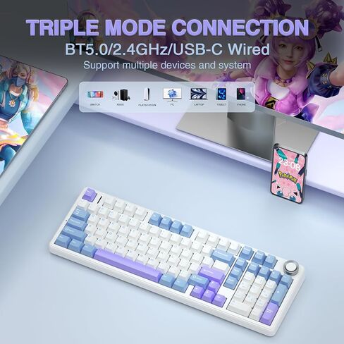 Aula Wireless Keyboard و Mouse Combo ، F99 Pro Mechanical Keyboard SC680 Mouse Wireless in Saudi Arabia