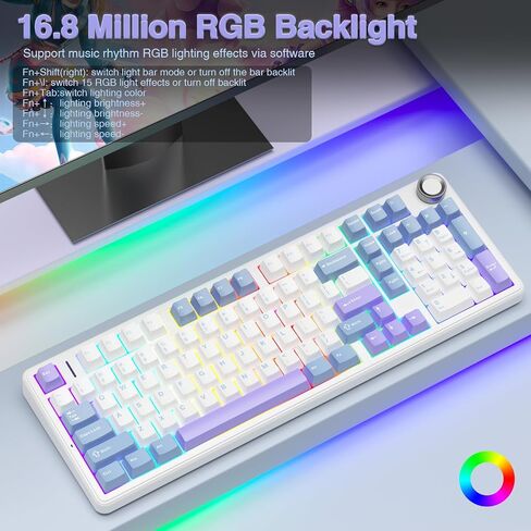 Aula Wireless Keyboard و Mouse Combo ، F99 Pro Mechanical Keyboard SC680 Mouse Wireless in Saudi Arabia