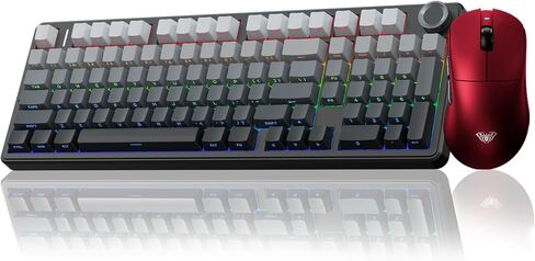 AULA Wireless Keyboard and Mouse Combo, F99 Pro Mechanical Keyboard SC900 Pro Wireless Mouse in Saudi Arabia