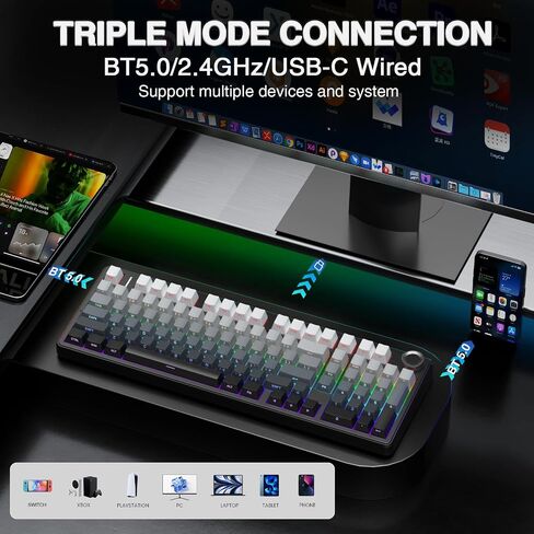 AULA Wireless Keyboard and Mouse Combo, F99 Pro Mechanical Keyboard SC900 Pro Wireless Mouse in Saudi Arabia