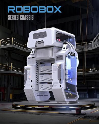 ALSEYE Ai-Pro White ARGB Mid-Tower E-ATX PC Gaming Case, Pre-Installed a Halo-Pro ARGB Fan, USB 3.0 Type-C Ports Contained in Kuwait
