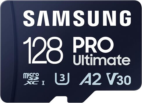 بطاقة ذاكرة MicroSD في نهاية المطاف Samsung Pro ، محول ، 128 جيجا بايت MicroSDXC ، يصل إلى 200 ميجابايت/ثانية ، 4K UHD ، UHS-I ، الفئة 10 ، U3 ، V30 ، A2 لكاميرا العمل ، الطائرات بدون طيار ، الأمراض ، الهواتف ، الأجهزة اللوحية ، MB-MY128SA/AM [إصدار كندا] in Kuwait