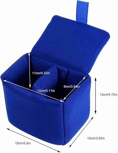 Shockproof Camera Case Insert Bag, Black Camera Bag Small, Camera Padding Insert, Velvet Camera Insert Bag Padded Portable Partition Camera Padded Bag for Protecting Dslr Camera(Black) in Kuwait