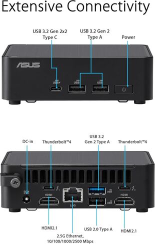 NUC 14 Pro NUC14RVKU5 Revel Canyon Mini PC Desktop Mini Computer, Intel Core Ultra 5 processor 125H,Intel Arc GPU,32GB DDR5 RAM 1TB SSD Windows11 Home in Saudi Arabia