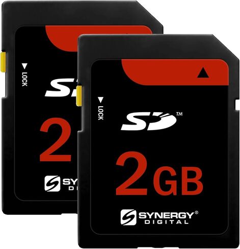 Synergy Digital 2GB Secure Digital SD Memory Cards, Compatible with Nikon Coolpix 4800 Digital Camera - Pack of 2 in Saudi Arabia