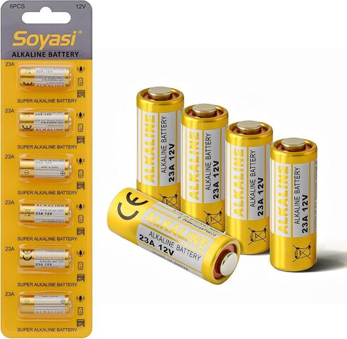بطارية قلوية فولت من 6 عبوات 23A ، بطاريات 23A 12V طويلة الأمد لأرنين الأبواب ووحدة التحكم عن بُعد in Kuwait