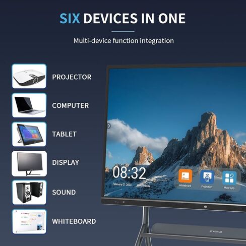 Smart Board Collaboration Hub, JYXOIHUB 55 Inch 4K UHD Digital Electronic Whiteboard Built in Dual OS for Classroom and Business, Touch Screen Interactive Smart Whiteboard (Board Only) in Kuwait