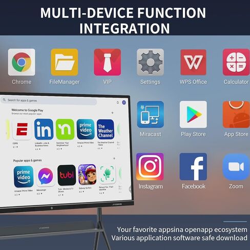 Smart Board Collaboration Hub, JYXOIHUB 55 Inch 4K UHD Digital Electronic Whiteboard Built in Dual OS for Classroom and Business, Touch Screen Interactive Smart Whiteboard (Board Only) in Kuwait