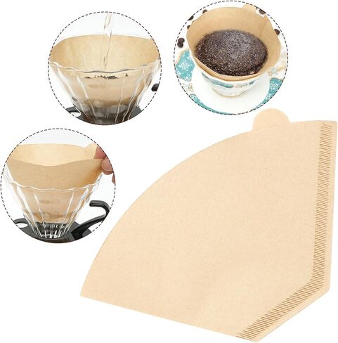 Coffee Filters 4 Cone Paper, 100 Count Unbleached-Disposable Pour Over Coffee Filter for Drip Coffee Maker, Coffee Paper Filters 8-12 Cup, Cone Coffee Filters 04 in Saudi Arabia