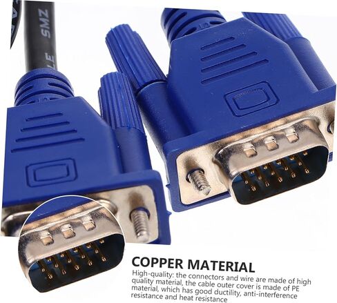 Artibetter 2pcs VGA كابل لجهاز الكمبيوتر المحمول مراقبة شاشة الشاشة مادة PE in Kuwait