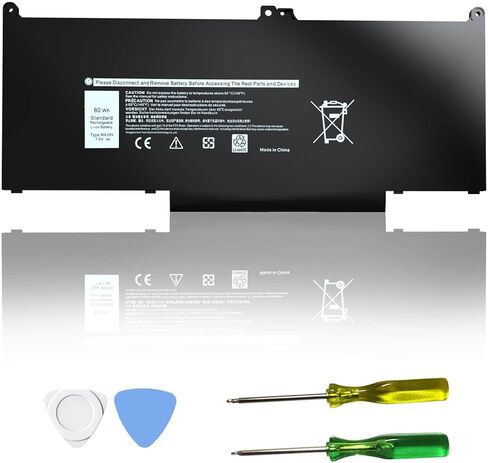 60Wh MXV9V Laptop Battery Compatible with Dell Latitude 5300 5310 7300 7306 7400 E5300 E5310 E7400 E7300 Latitude 5300/5310 2-in-1 Inspiron 7300/7306 2-in-1 Black Series P96G P97G P99G 7.6V in Kuwait