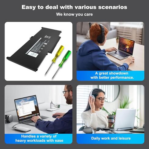 60Wh MXV9V Laptop Battery Compatible with Dell Latitude 5300 5310 7300 7306 7400 E5300 E5310 E7400 E7300 Latitude 5300/5310 2-in-1 Inspiron 7300/7306 2-in-1 Black Series P96G P97G P99G 7.6V in Kuwait