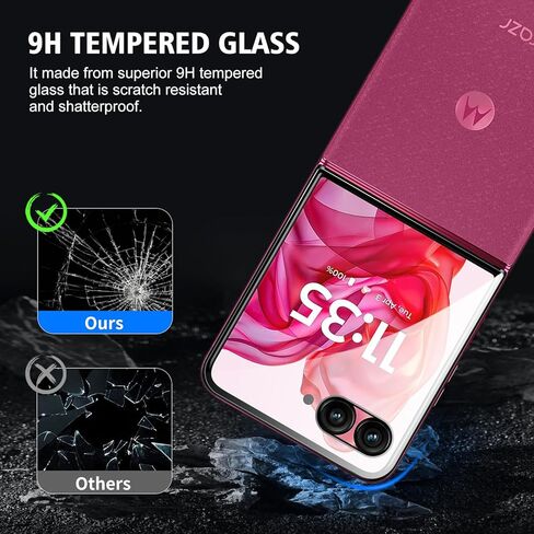 3 حزمة ل Motorola Moto Razr Plus 2024/Motorola Moto Razr+ 2024 شاشة واقي حماية الزجاج مقاوم 9H صلابة ، مقاومة للخدش ، ودية للحالة in Kuwait