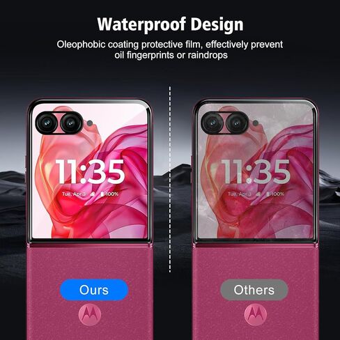 3 حزمة ل Motorola Moto Razr Plus 2024/Motorola Moto Razr+ 2024 شاشة واقي حماية الزجاج مقاوم 9H صلابة ، مقاومة للخدش ، ودية للحالة in Kuwait