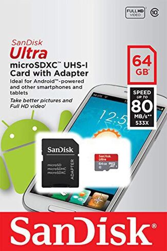 SDSQUAB-064G-GN6MN- 64GB Sandisk Ultra MicroSDXC Class 10 in Saudi Arabia