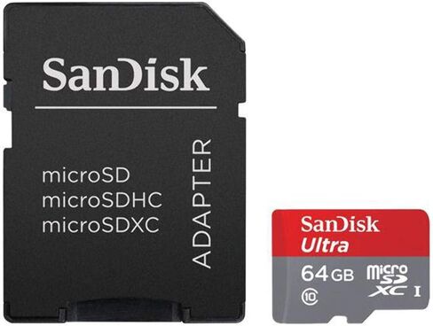 SDSQUAB-064G-GN6MN- 64GB Sandisk Ultra MicroSDXC Class 10 in Saudi Arabia