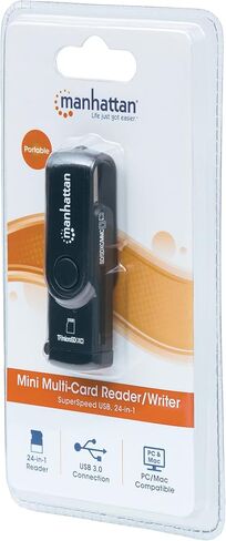 مانهاتن ميني ميني القارئ/الكاتب متعدد البطاقات ، SuperSpeed ​​USB 3.0 ، قارئ وكاتب بطاقات خارجي ، 24 في 1 ، الهاتف المحمول in Saudi Arabia