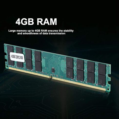 Zopsc DDR2 4GB 800MHz Memory Module for CPU Stable Fast Data 240PIN for High Anti-Interference and Antistatic for Desktop Computer, Plug and Play in Saudi Arabia