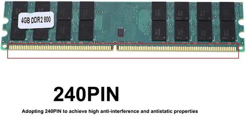Zopsc DDR2 4GB 800MHz Memory Module for CPU Stable Fast Data 240PIN for High Anti-Interference and Antistatic for Desktop Computer, Plug and Play in Saudi Arabia