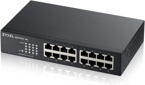 Zyxel 16 Port Network Ethernet Switch | Unmanaged Gigabit | GS1100-16 in Kuwait