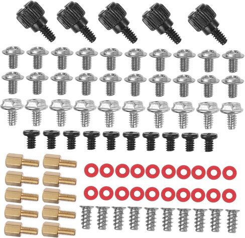 Amosfun 1Set Computer Screw Kit Reusable Countersunk Head Screws for Computer Repair Including Thumb Screws Standoffs and Fan Screws for Hard Drives and Cases in Saudi Arabia