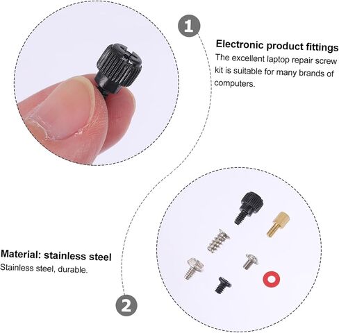 Amosfun 1Set Computer Screw Kit Reusable Countersunk Head Screws for Computer Repair Including Thumb Screws Standoffs and Fan Screws for Hard Drives and Cases in Saudi Arabia