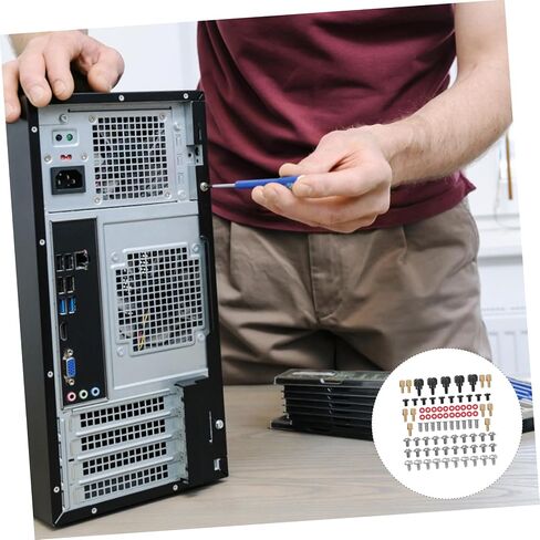 Amosfun 1Set Computer Screw Kit Reusable Countersunk Head Screws for Computer Repair Including Thumb Screws Standoffs and Fan Screws for Hard Drives and Cases in Saudi Arabia