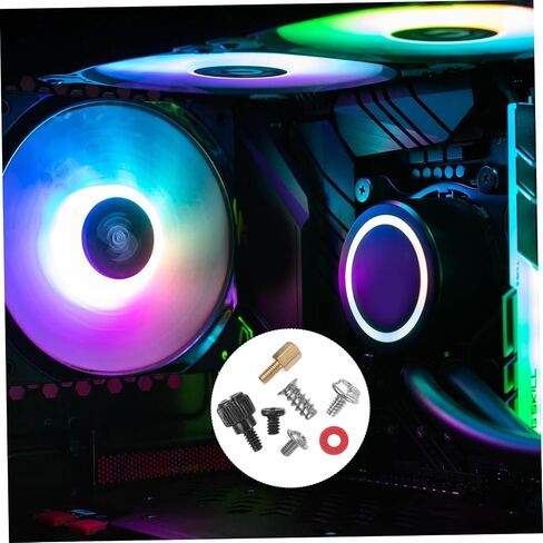 Amosfun 1Set Computer Screw Kit Reusable Countersunk Head Screws for Computer Repair Including Thumb Screws Standoffs and Fan Screws for Hard Drives and Cases in Saudi Arabia