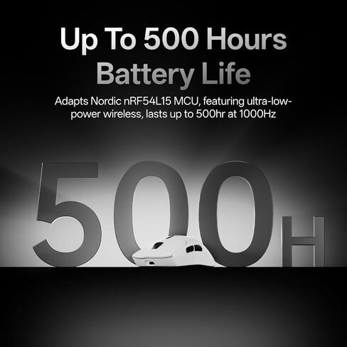 رابو VT7 اللاسلكية الماوس ، معدل الاقتراع اللاسلكي الثامن 8K ، 53 جرام خفيف الوزن ، بطارية تصل إلى 500 ساعة ، Nordic NRF54L15 MCU ، مفتاح ميكانيكي 100 مليون ، 10 أزرار قابلة للبرمجة ، أسود in Saudi Arabia