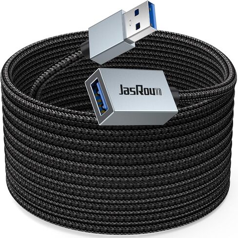 كابل امتداد USB 20 قدمًا ، النوع 3.0 A High Speed ​​5GBPS نقل وشحن الذكور إلى سلك موسع للإناث لمراقبة طابعة كاميرا ويب لوحة مفاتيح لوحة المفاتيح التلفزيونية in Kuwait