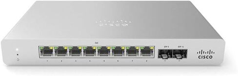 Cisco Meraki MS120-8-HW 8 Port GbE 2 Port SFP Network Switch - UNCLAIMED - NO LICENSE (Renewed) in Saudi Arabia