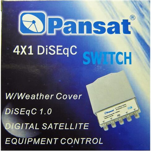 2 Pack - Pansat 4x1 Diseqc 2.0 FTA التبديل مع غطاء الطقس in Kuwait